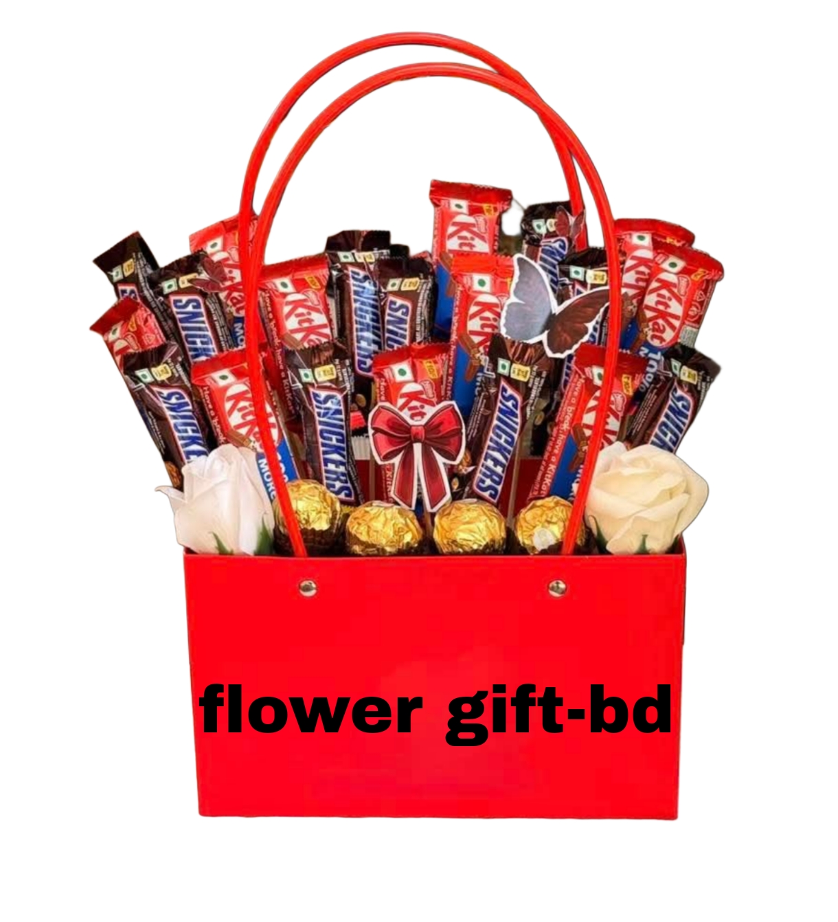 chocolate flower gift box chocolate and flower gift box delivery in dhaka