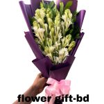 Premium fresh rojonigondha baby breath hand bouquet