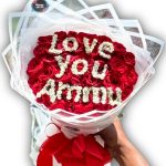 Love You Rose Bouquet in Dhaka with Fresh Red Roses