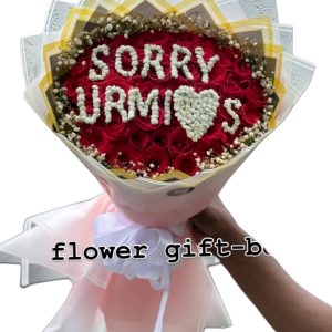 Sorry bouquet with an apology message and decorative wrapping in Dhaka – Flower Gift BD